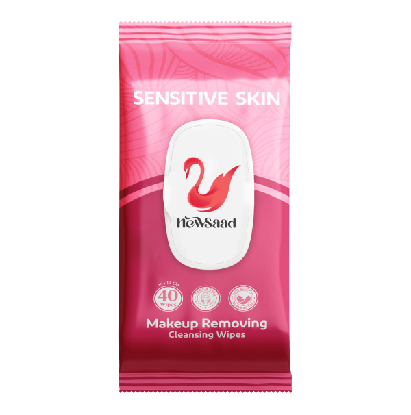 دستمال آرایش پاک کن پری بیوتیک و بدون عطر 40 برگی Sensitive - کپ دار